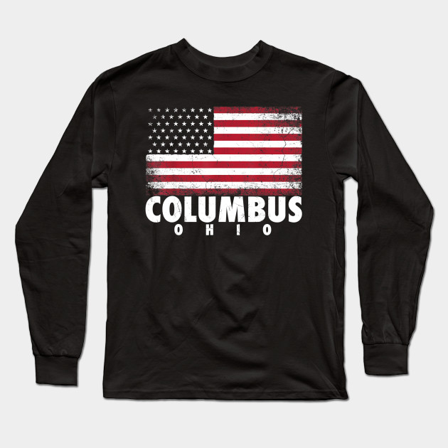 4th Of July Gift For Men Women Columbus Ohio American Flag 4th