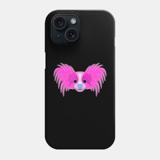 cute pinky papillon face cartoon Phone Case