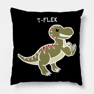 T-Flex T-Rex (White) Pillow