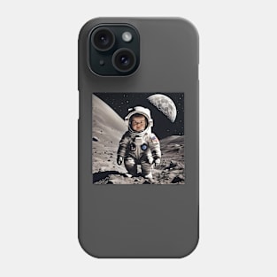 Baby Astronaut on a Moon Walk Phone Case