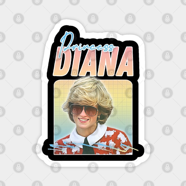 Princess Diana - - - Retro 80s Vibes Magnet by DankFutura