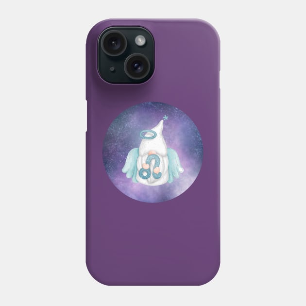 Angel Astro Gnomes Leo Phone Case by PurpleSpiritZone