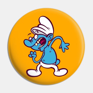 Angry Schtroumpf Pin