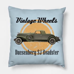 Vintage Wheels - Duesenberg Roadster Pillow