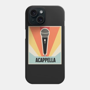 Vintage Acappella Microphone Phone Case