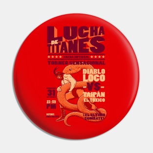 Lucha de Titanes Pin