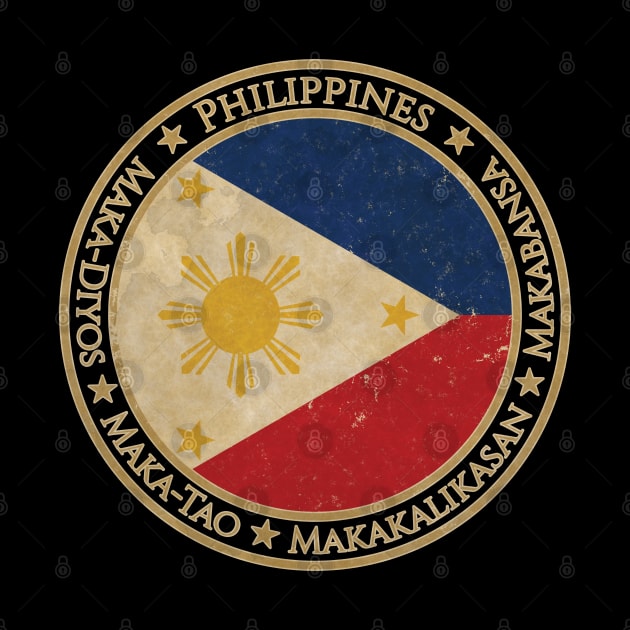 Vintage Republic of the Philippines Asia Asian Flag by DragonXX