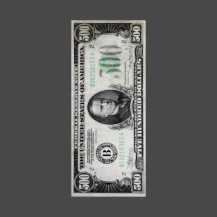 $500 Dollar Bill Front-Back T-Shirt