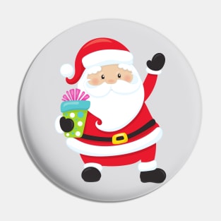 Santa Claus, Presents, Gifts, Christmas, Xmas Pin