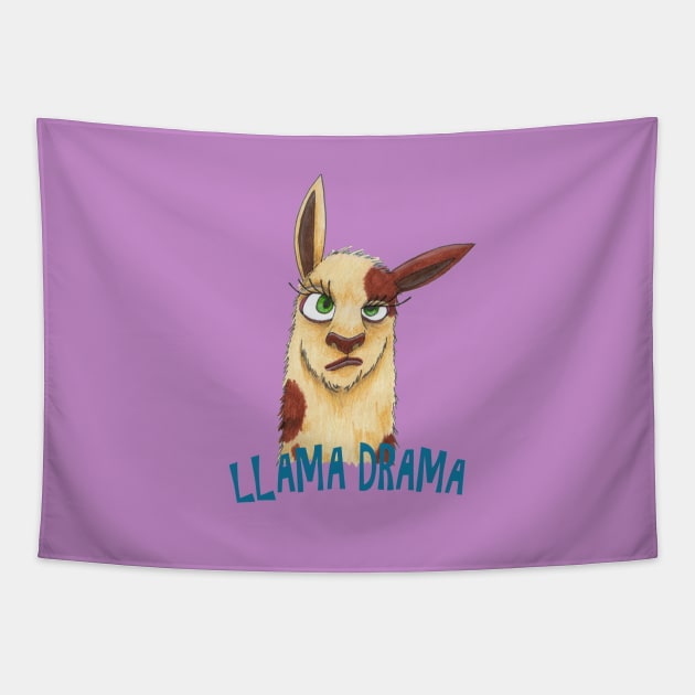 Llama Drama Tapestry by gaz420