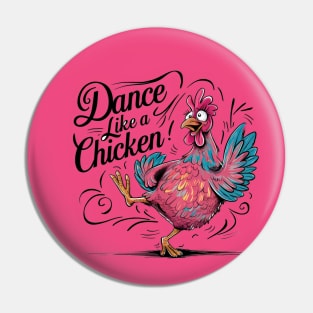 "Cheerful Chicken Dance Illustration" - Funny Tik Tok Pin