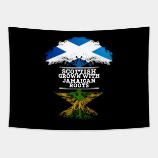 Scottish Grown With Jamaican Roots - Gift for Jamaican With Roots From Jamaica Tapestry