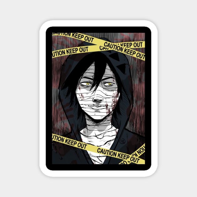 Zack Foster/satsuriku no tenshi/anime manga Magnet by PeligroVisual