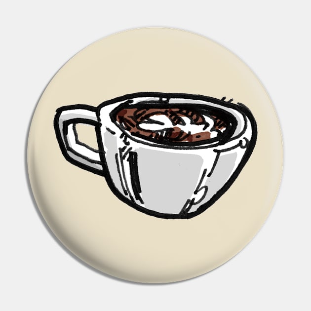 Coffee Cup Pin by enoogs