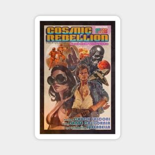 Cosmic Rebellion Eroi dell'Universo, retro VHS design Magnet