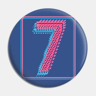My lucky number Seven 7 Pin