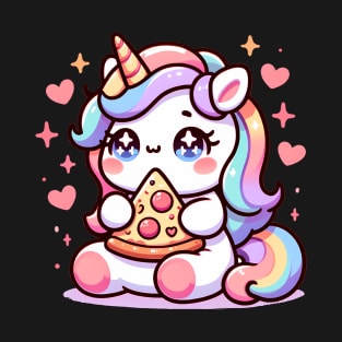 Pizza Unicorn Lover, Love Eating Pizza T-Shirt