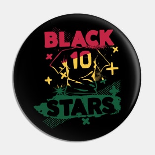 Vintage Ghanaian Football // Retro Grunge Ghana Black Stars Soccer Pin