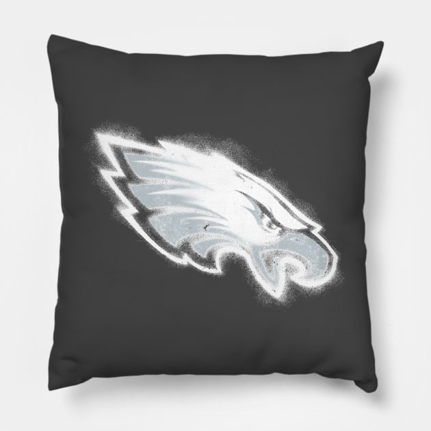 Philadelphia Eagleeees 11 Pillow by Very Simple Graph