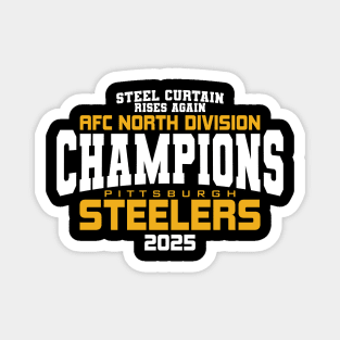 Steelers AFC North Champs 2025 Magnet