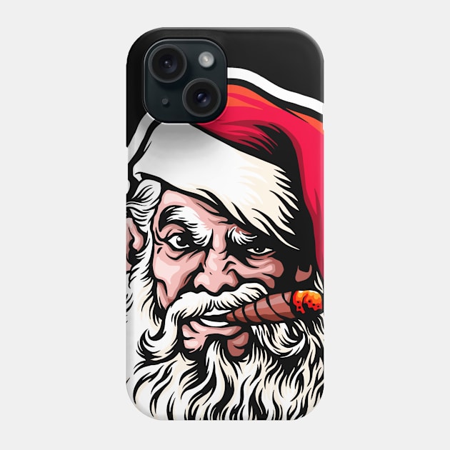 Vintage Santa Claus Retro Design Christmas Beer Funny Gift Idea Phone Case by ivaostrogonac