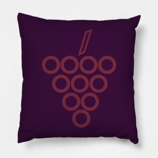 Red grape minimal Pillow