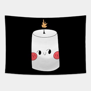 Cute candle, kawaii candle Tapestry