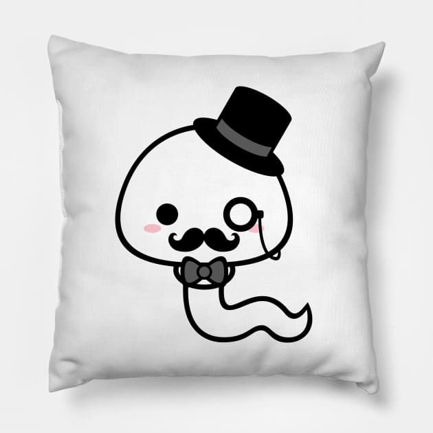 Cute Kawaii Sperm Classic Gentleman Pillow by alien3287