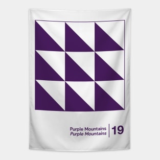 Purple Mountains / Minimal Graphic Design Tribute Tapestry