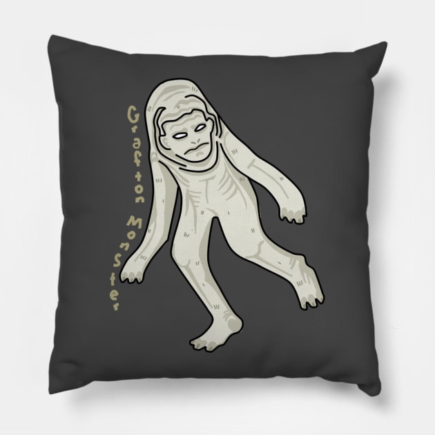 Grafton Monster- Hairless Horror Pillow by Ballyraven