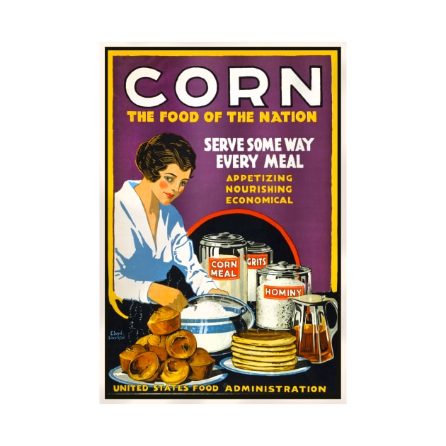 "CORN - The Food of the Nation" by WAITE-SMITH VINTAGE ART