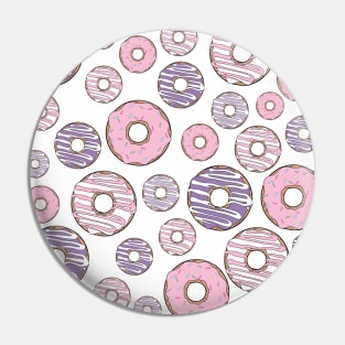Pattern Of Donuts, Pink Donuts, Purple Donuts Pin