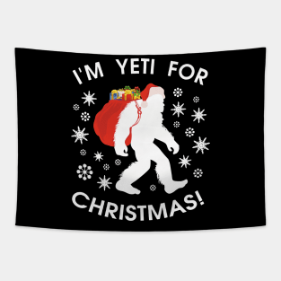 Bigfoot Christmas Tapestry