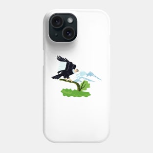 Andean Condor Perching Retro Phone Case