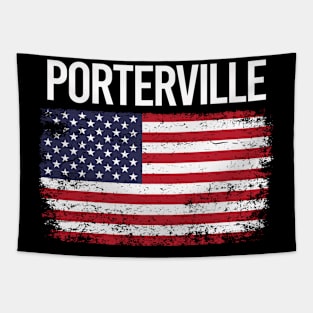 The American Flag Porterville Tapestry