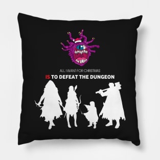 All I Want For Christmas Is To Defeat The Dungeon - Board Games TRPG Design - Dungeon Board Game Art Pillow