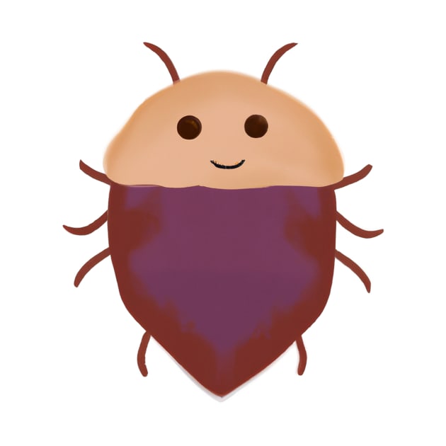 Cute Bedbug Drawing by Play Zoo