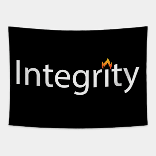 Integrity artistic text design Tapestry