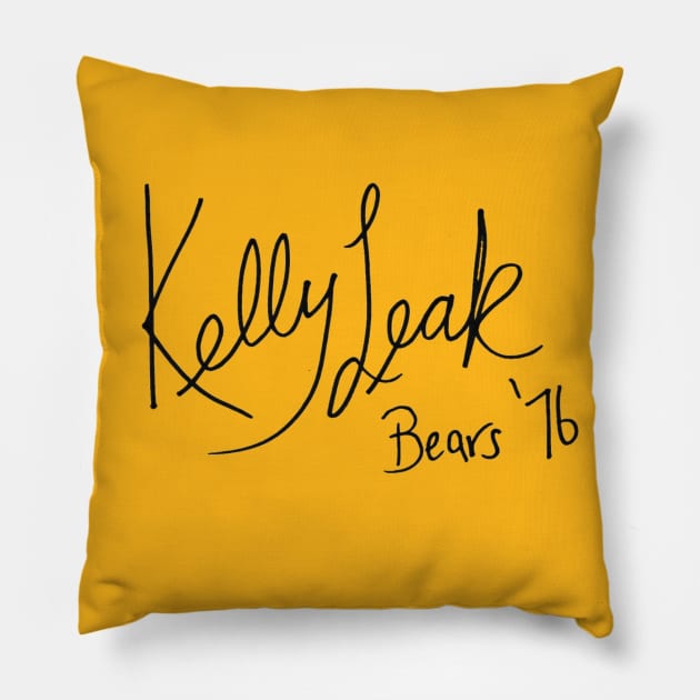 Kelly Leak-Bad News Bears Autograph Design Pillow by Bleeding Yankee Blue