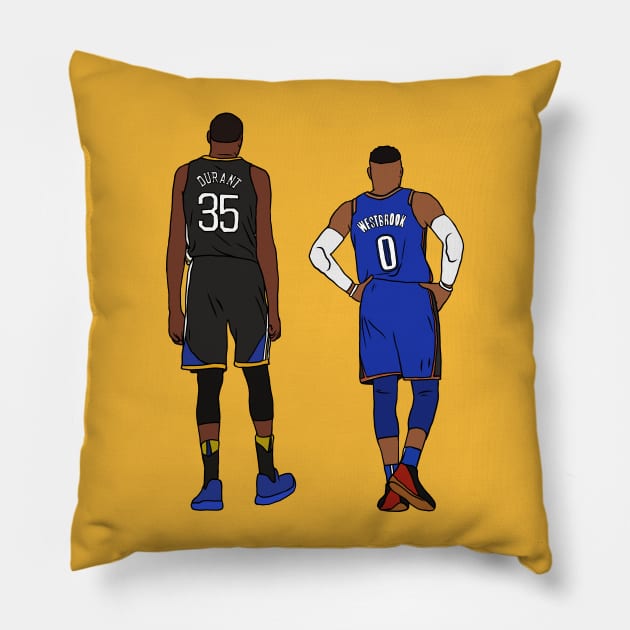 Kevin Anteater And Russell Westbrook Pillow by rattraptees