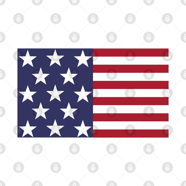 American Flag Clip Art Illustration by LizzyizzyDesign