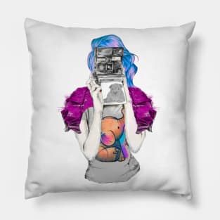 Stylish girl Pillow