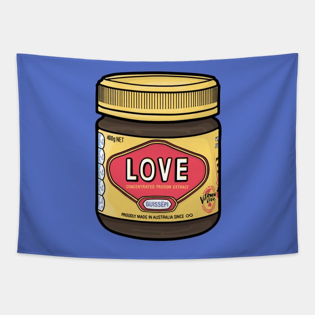 A Jar of Love Tapestry by Guissepi