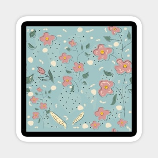 Floral Pattern Magnet