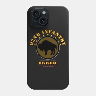 92nd Infantry Division - Buffalo Soldiers Phone Case