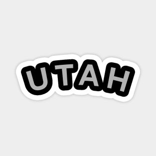 Utah Typography Magnet