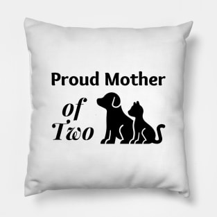 Proud Mother of Two 01 Pillow