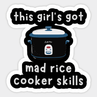 Cute Rice Cooker Stickers Kawaii Rice Cooker Cute Asian Food Stickers I  Love Rice Carbs 