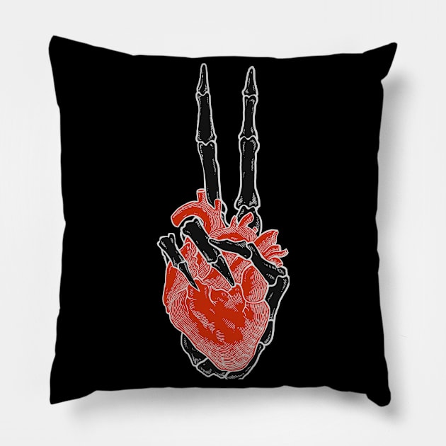 Peace heart Pillow by barmalisiRTB