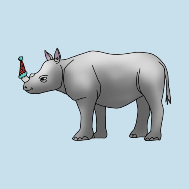 Party Rhino by strikingtherainwing